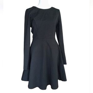 New Lulu's Classic Black Midi Dress